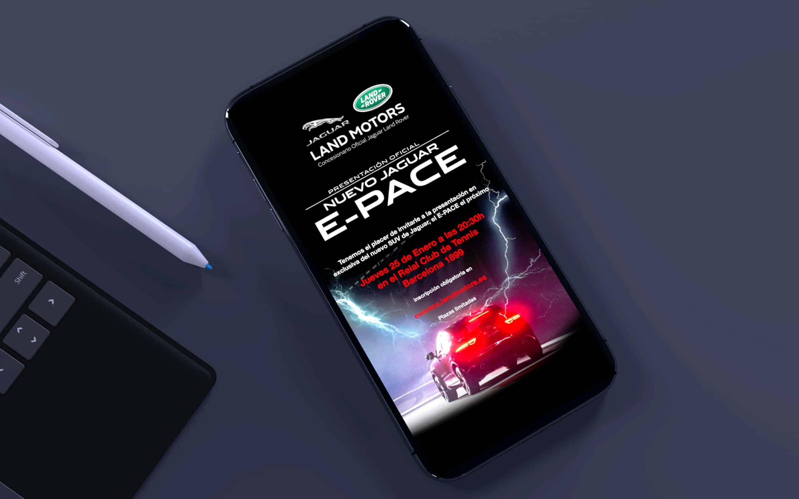 Presentación Jaguar E-Pace — proyecto de Mariona Agency