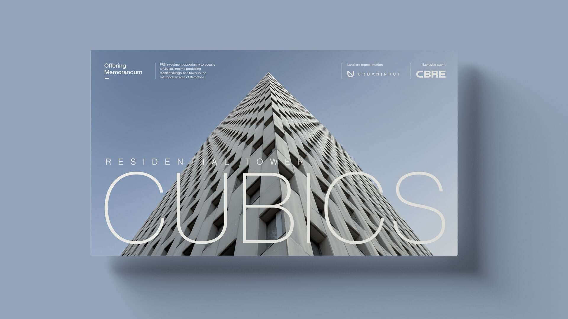 Offering Memorandum CBRE — proyecto de Mariona Agency