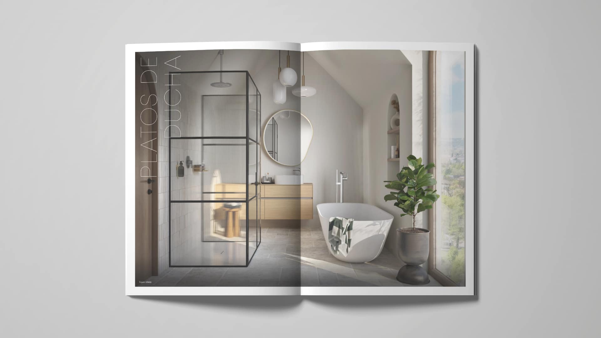 Ambientes del hogar en el catálogo de Villeroy & Bosch, trabajo de Mariona Agency