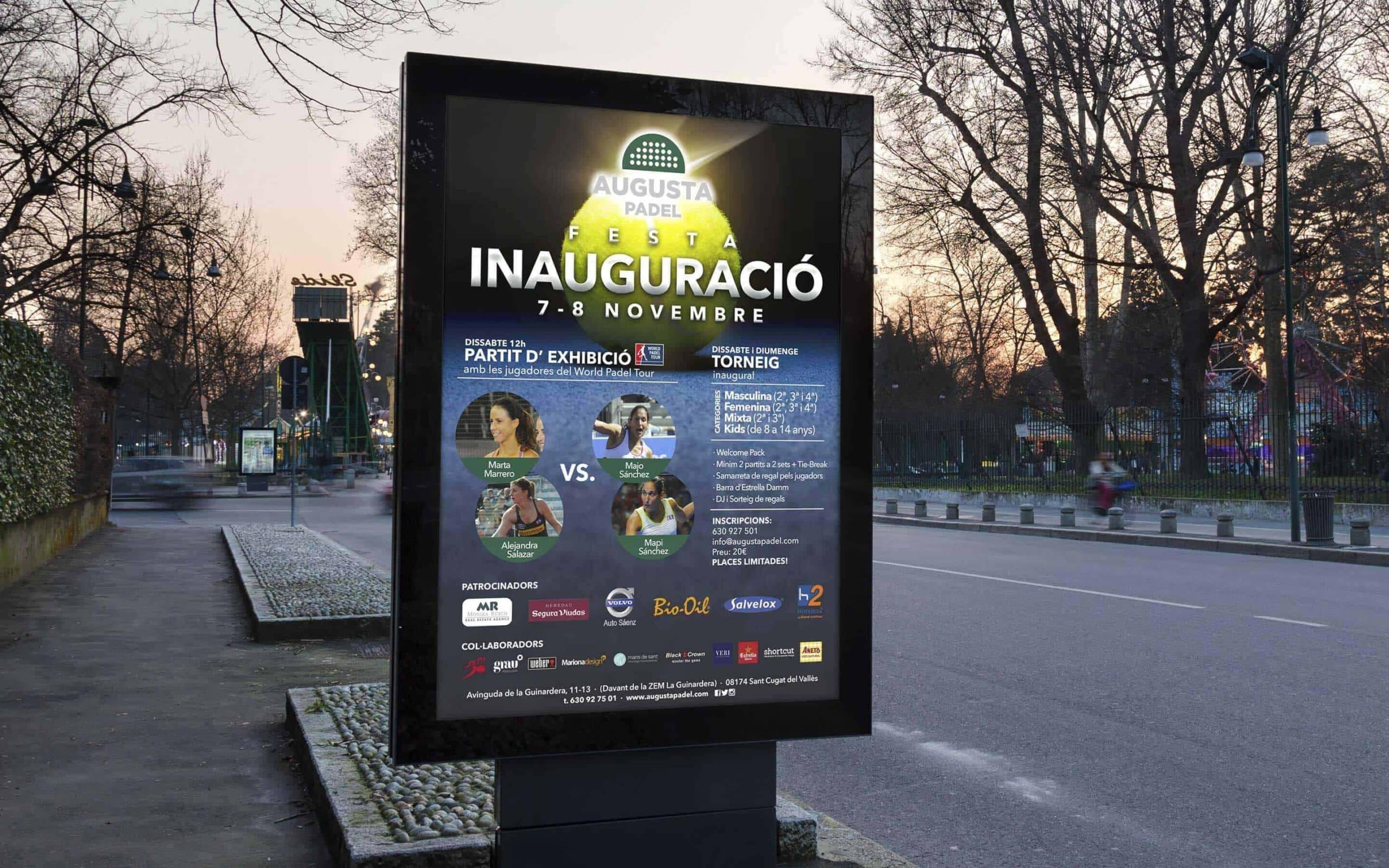 Inauguración Augusta Padel — proyecto de Mariona Agency
